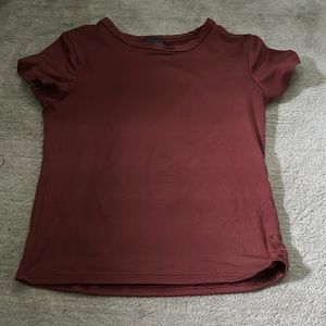 Maroon Crop Top